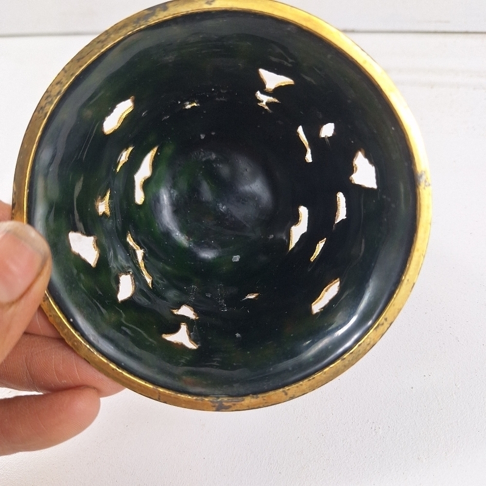 Chinese Enameled Cloisonne  Votive Holder - Picture 6 of 10